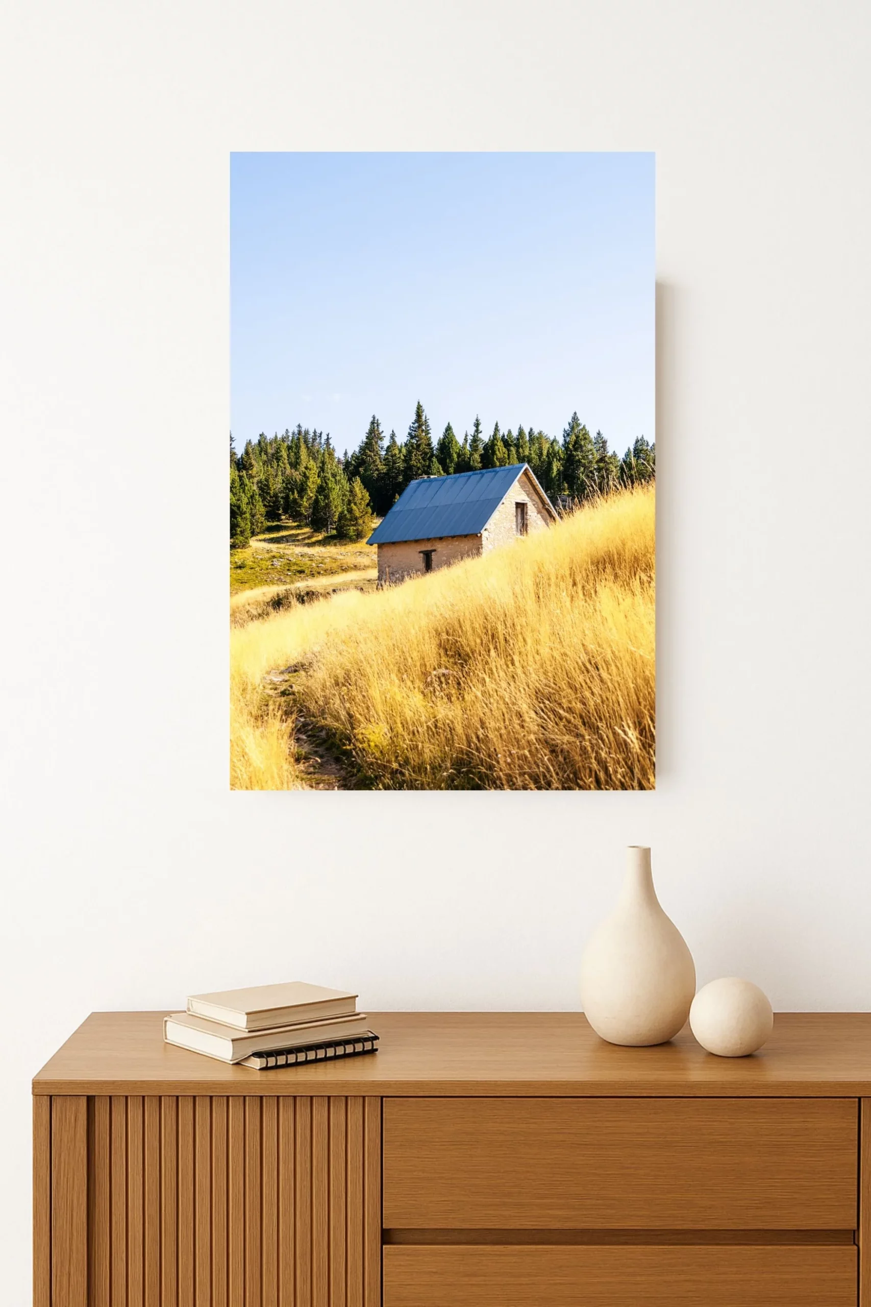 Tirage photo d'une cabane isolée dans le vercors