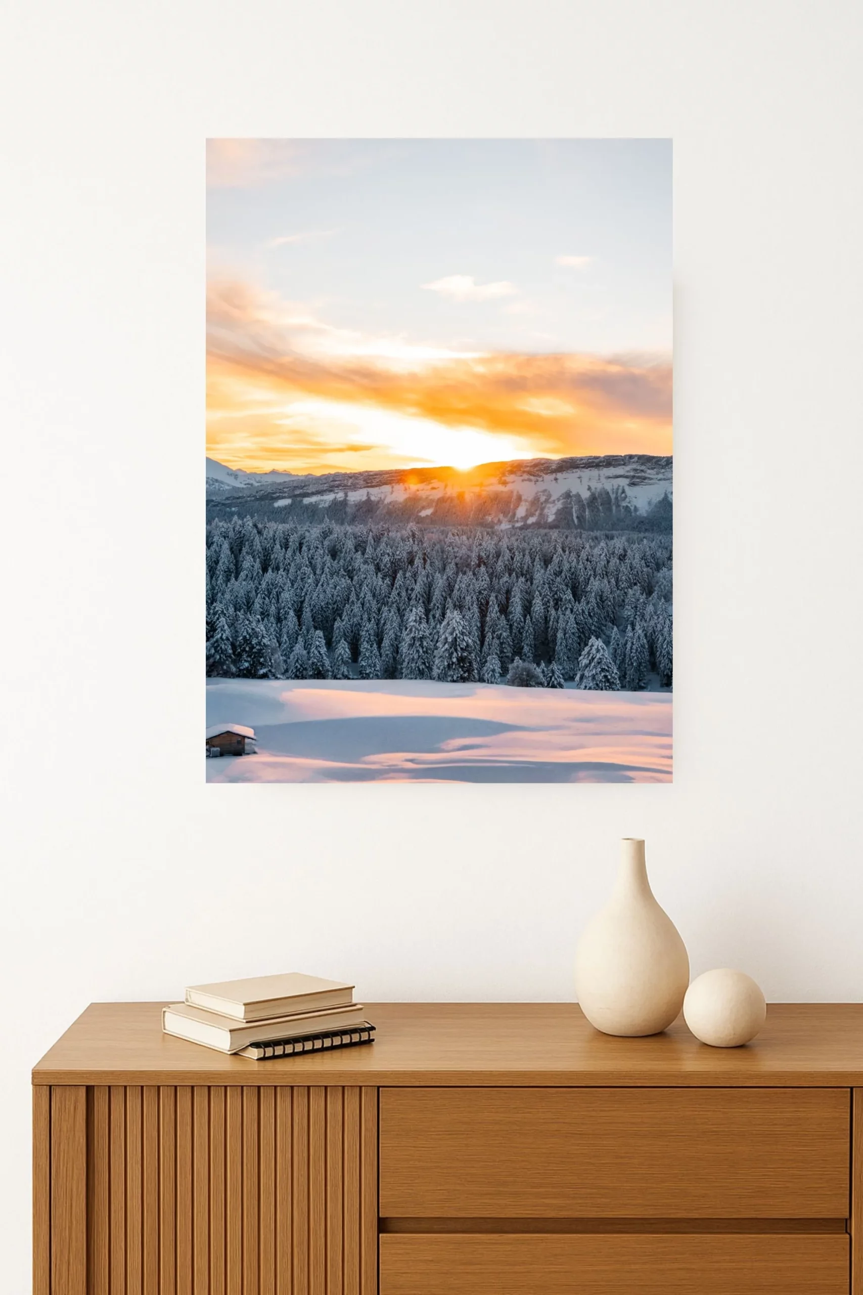 Photo du lever de soleil dans les Bauges