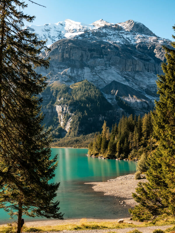 Photo lac oeschinen ou oeschinensee