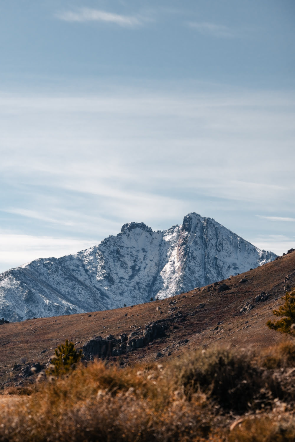 montagne corse enneigée