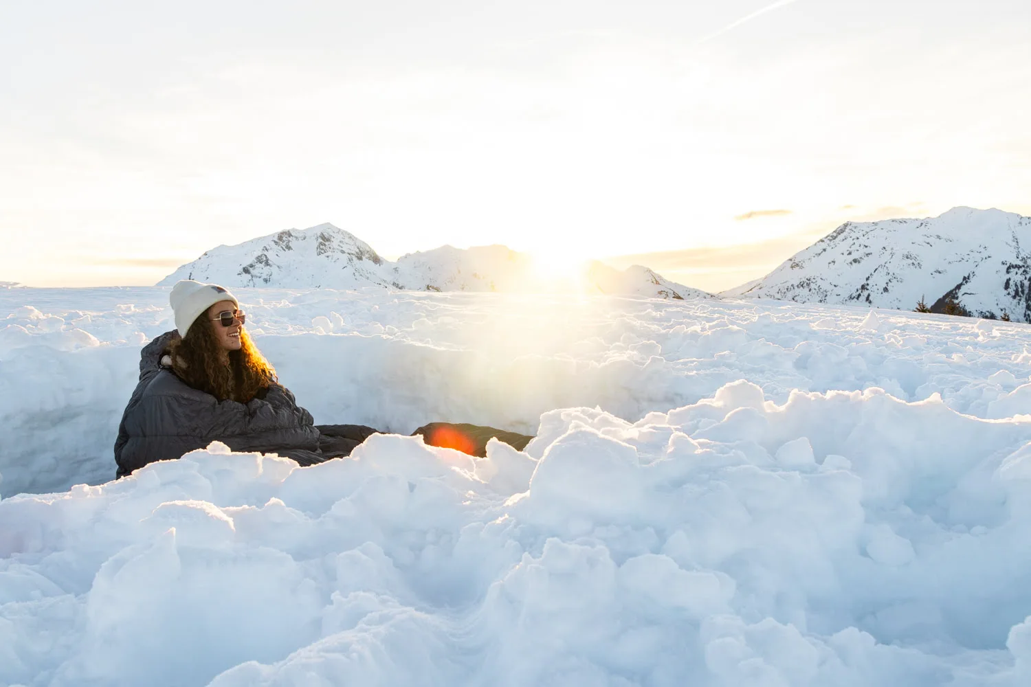 bivouac dans la neige