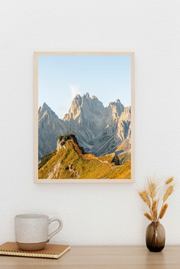 tirage photo des montagnes cadini di misurina au lever du soleil