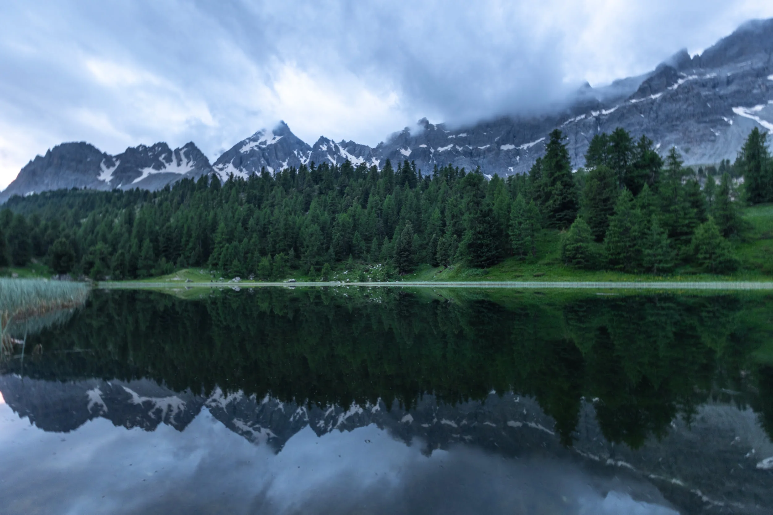 paysage du lac miroir