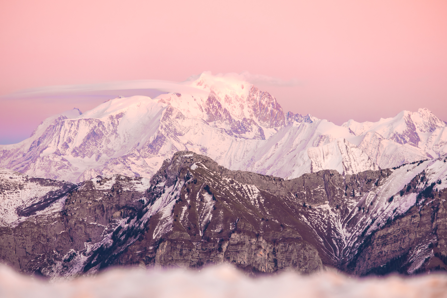 Mont-Blanc rosé (Paysage) – Image 2