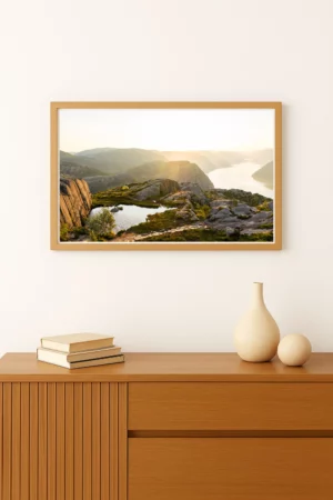 tirage photo d'un Lever de soleil en Norvège