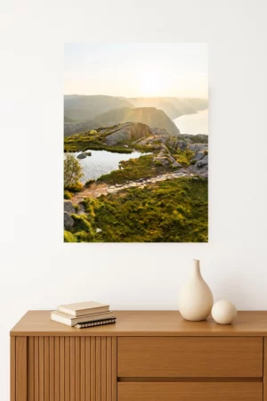 tirage photo d'un Lever de soleil en Norvège